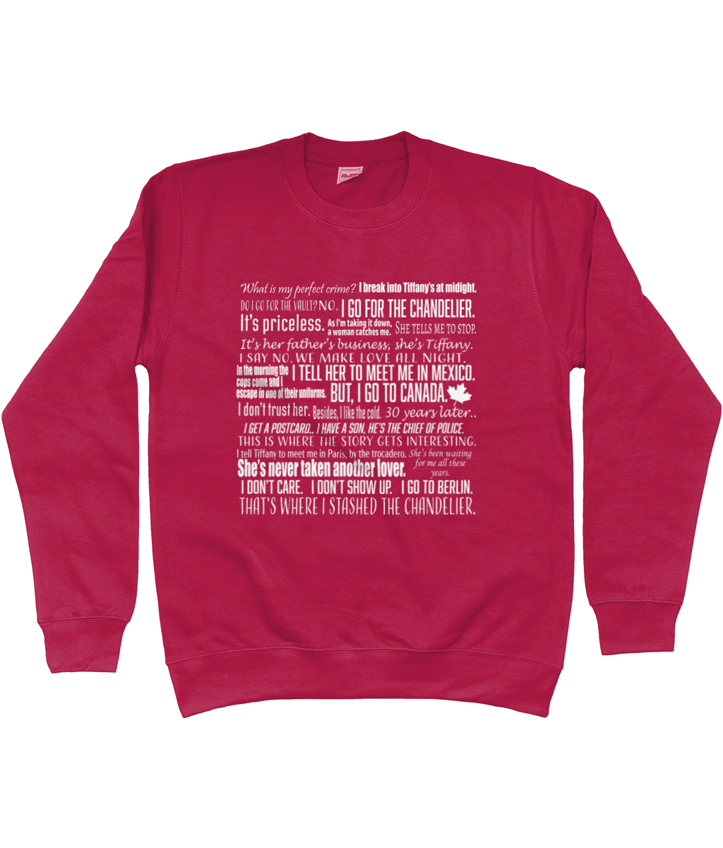 Dwight's Perfect Crime Original Design Unisex Sweatshirt