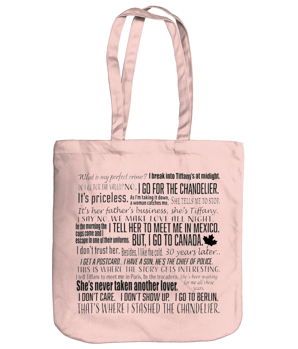 Dwight's Perfect Crime Original Design Organic Cotton Tote Bag