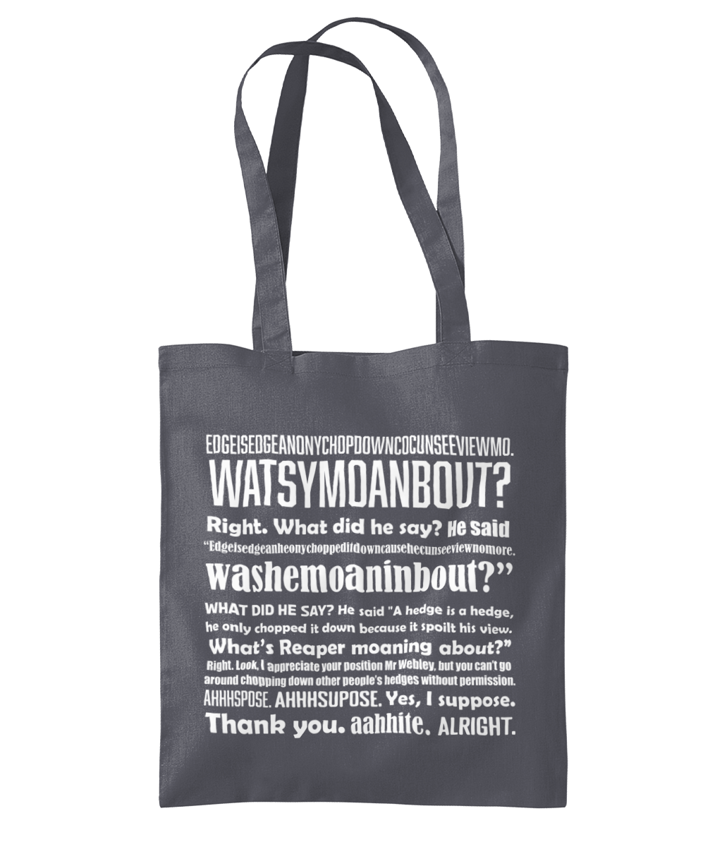 Hedge is a Hedge Tote Bag