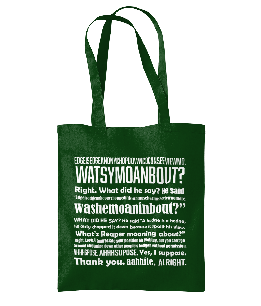 Hedge is a Hedge Tote Bag
