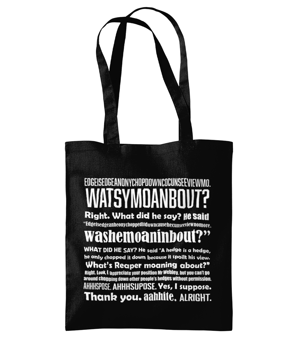 Hedge is a Hedge Tote Bag