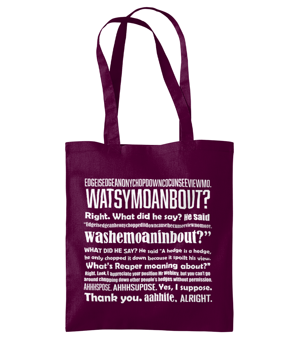 Hedge is a Hedge Tote Bag