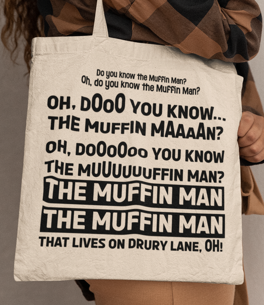 Do You Know The Muffin Man Organic Cotton Tote Bag
