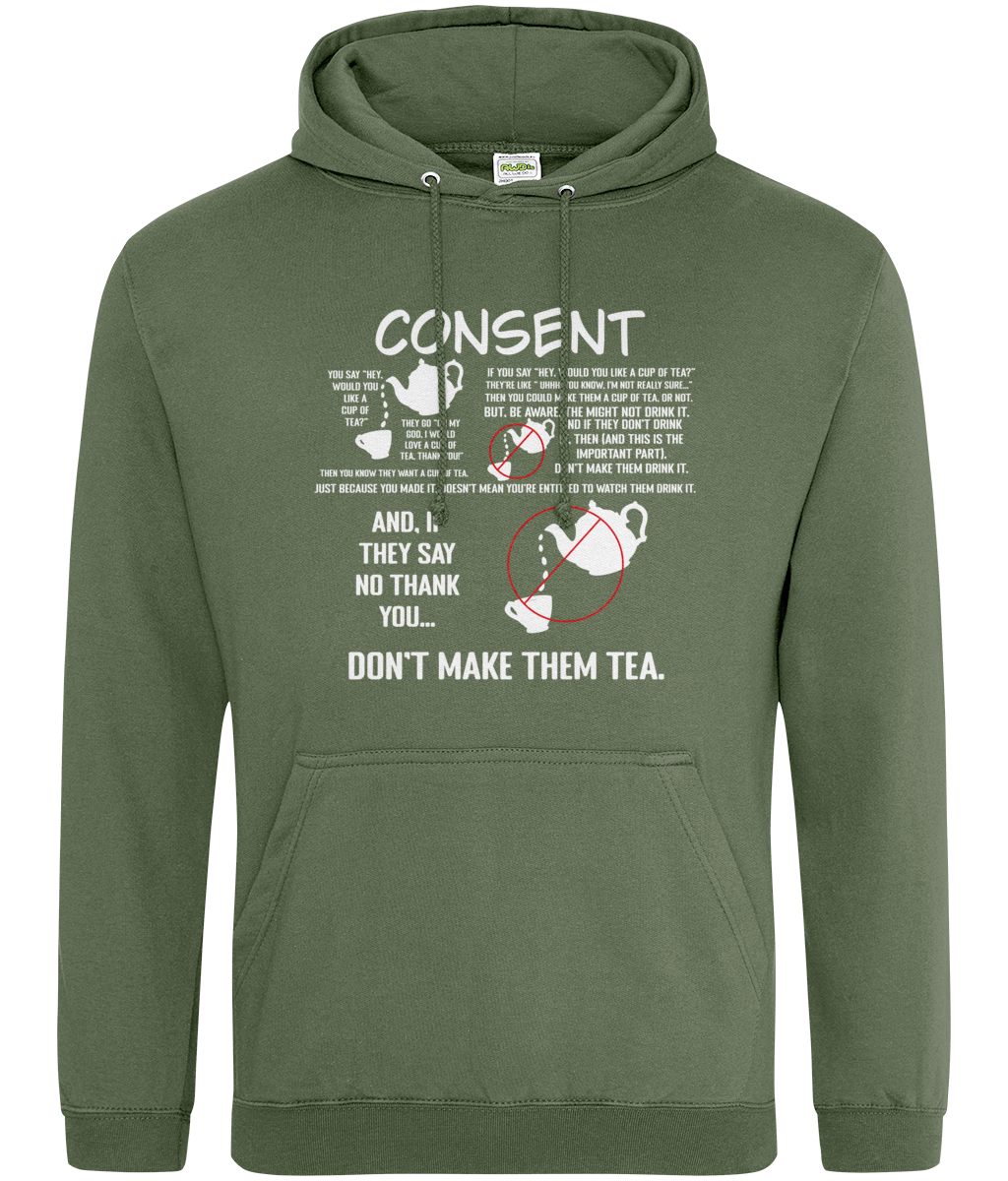 Consent, Tea Hoodie