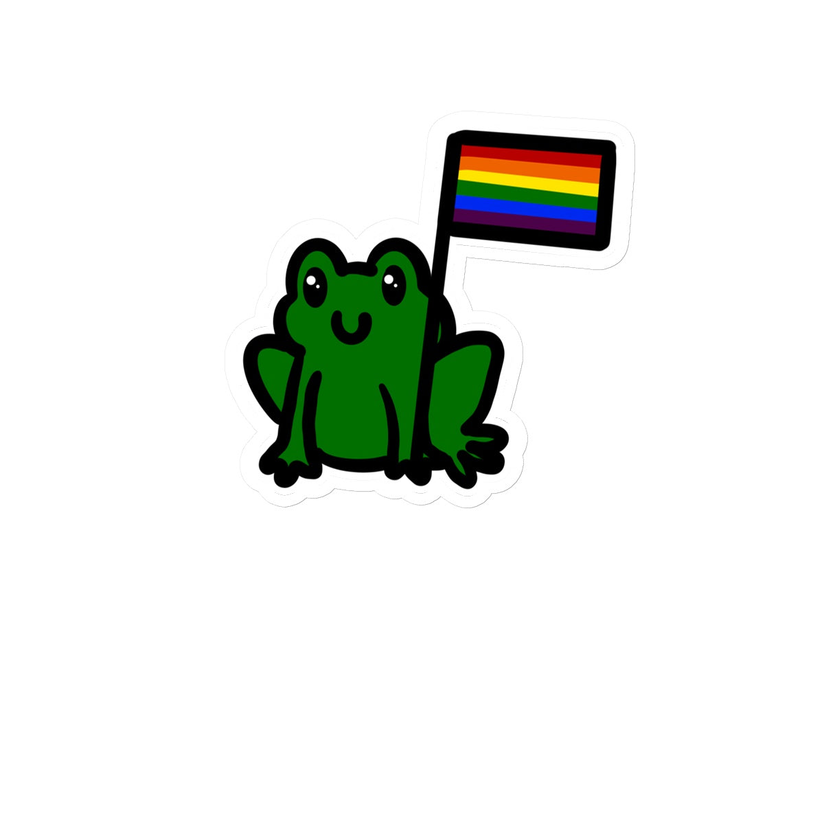 Turn the Frogs Gay Sticker Sticker