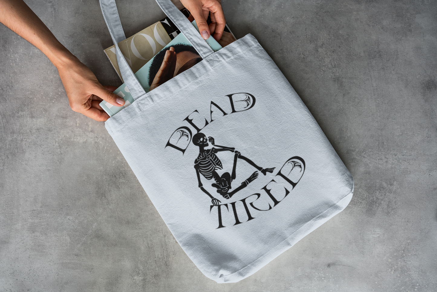 Dead Tired Tote Bag