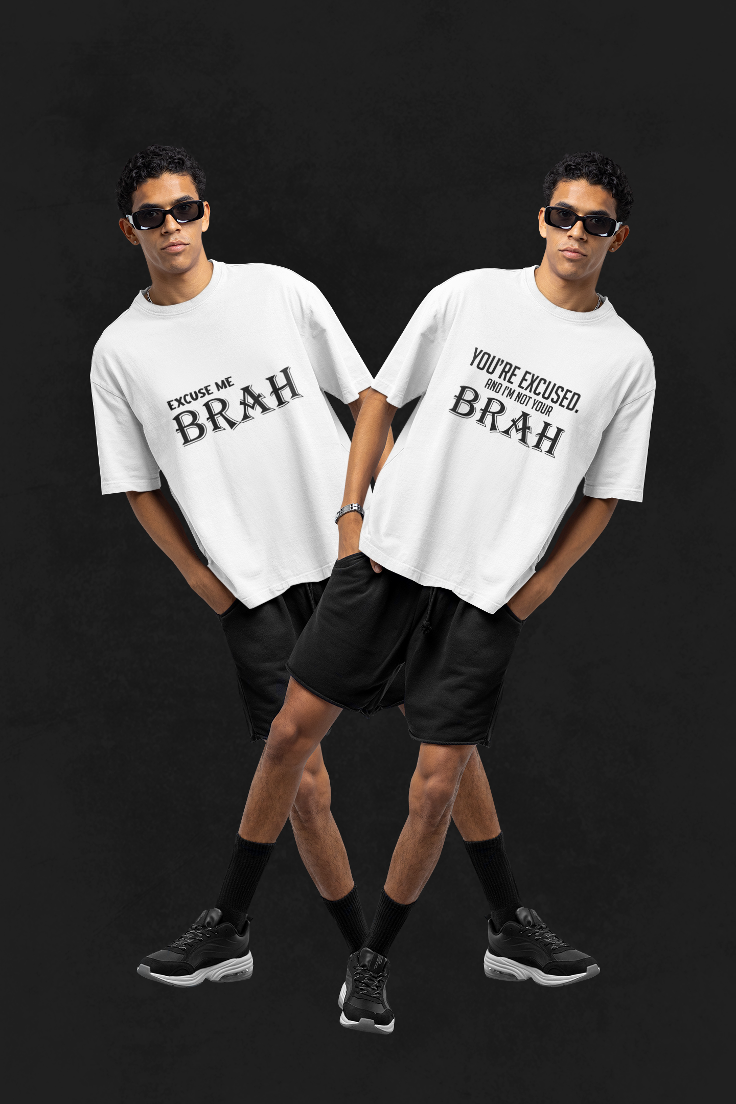 Excuse Me Brah T Shirt Set